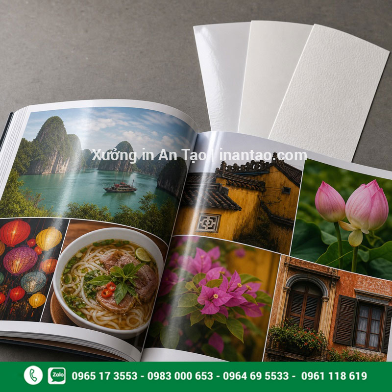 Chất liệu giấy và màu sắc in photobook So sánh chất liệu giấy khi in photobook màu