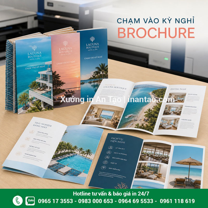 Dịch vụ in brochure số lượng ít lấy nhanh In brochure số lượng ít bằng kỹ thuật số với nhiều phiên bản