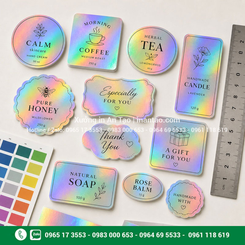 Kích thước kiểu dáng decal 7 màu Các kích thước và kiểu dáng decal 7 màu phổ biến
