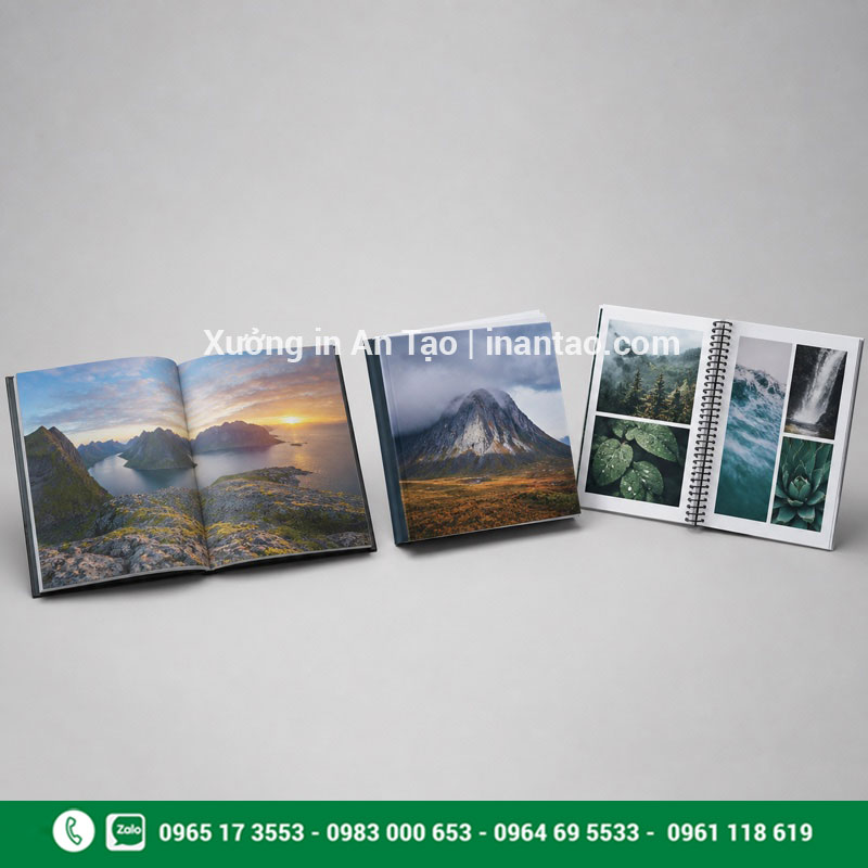 Đóng gáy photobook mở phẳng keo gáy và lò xo Các kiểu đóng gáy khi in photobook theo yêu cầu