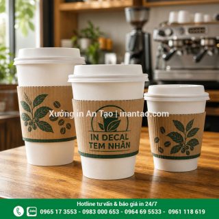Cover ly giấy in logo theo yêu cầu, đẹp và chống nóng