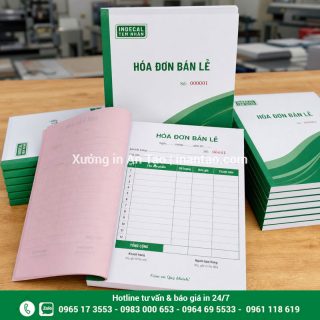 In hóa đơn giá rẻ tại HCM, thiết kế theo yêu cầu