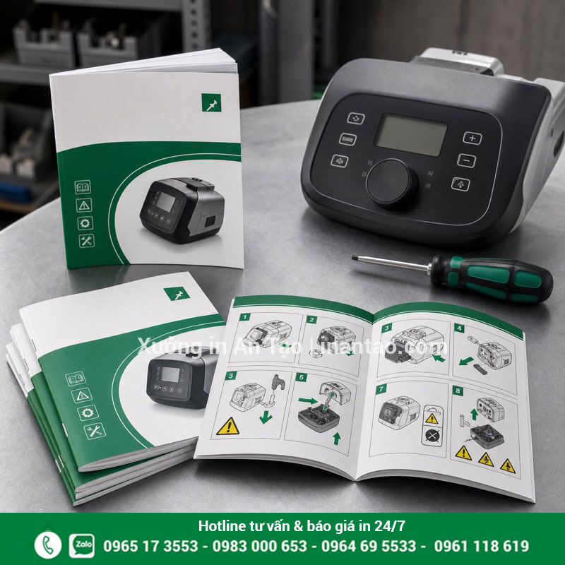 Mẫu sách hướng dẫn sử dụng sản phẩm hoàn chỉnh In sách hướng dẫn sử dụng có hình minh họa từng bước