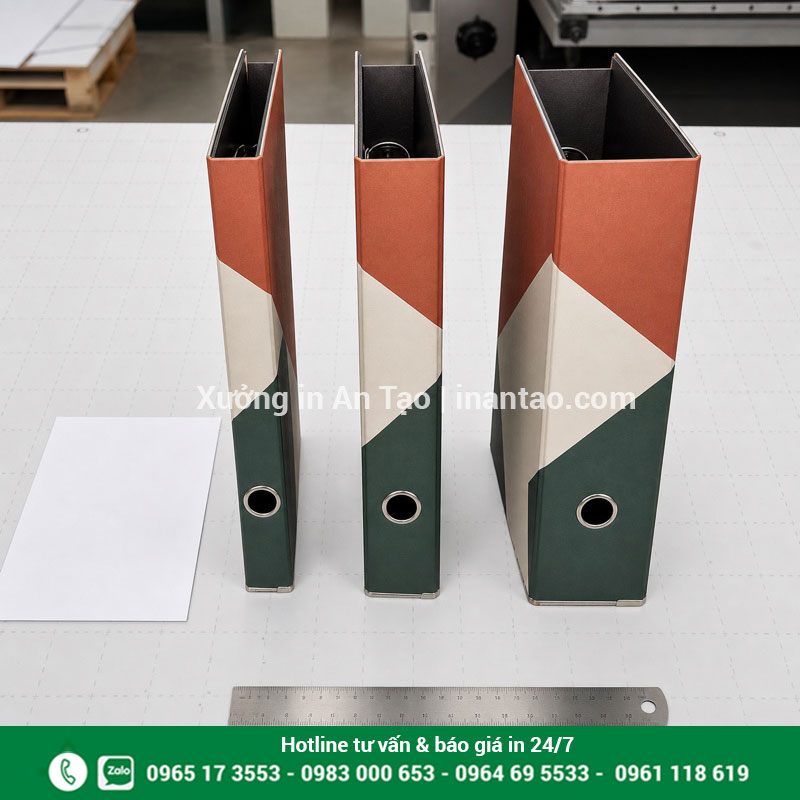 Kích thước bìa còng A4 với nhiều độ rộng gáy So sánh kích thước bìa còng A4 theo độ rộng gáy
