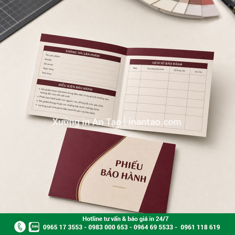Mẫu phiếu bảo hành gấp đôi in theo yêu cầu Phiếu bảo hành gấp đôi có điều kiện và lịch sử bảo hành